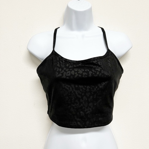 Gap Fit Womens Black Leopard Plain Black Recycled Power Brami Bundle of 2 Size M - Picture 2 of 8